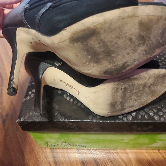 Sam Edelman Suede&Leather Strappy Boot-Heel 7.5 - Picture 7 of 9